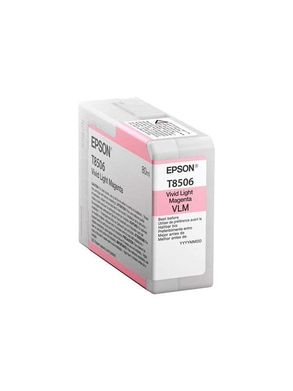 Epson T8506 - vivid light magenta - original - ink cartridge