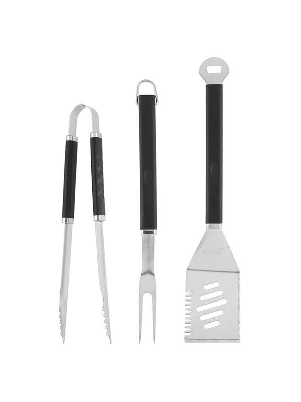 Mustang BBQ grilio stalo įrankių rinkinys 47 cm, 3 dalys (29453365)