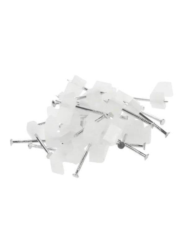 Nordic Quality Kabelklipps 3x5mm, Neutral, 25 st