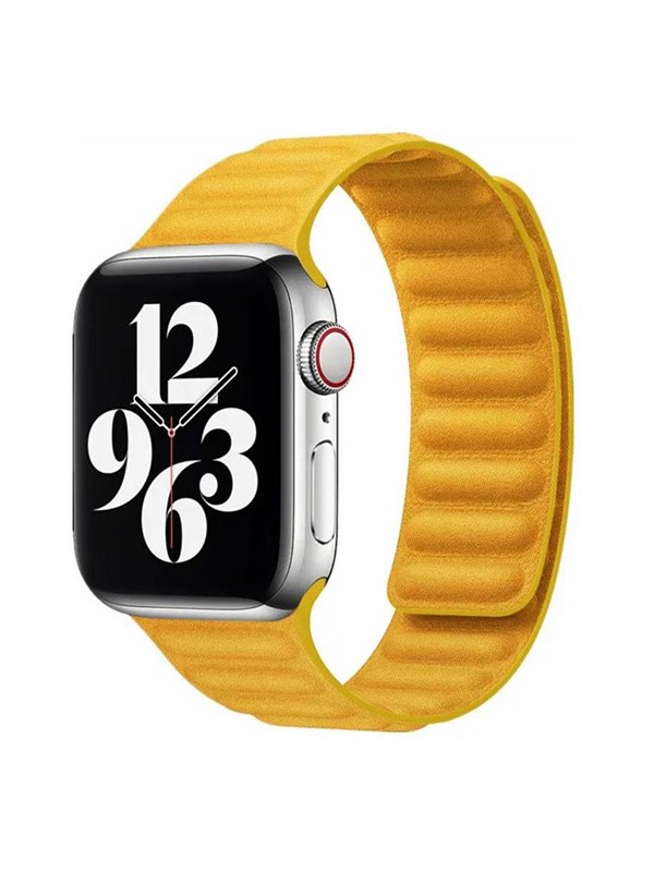 Lippa Apple Watch fintvævet rem 42/44/45/49 - Gul