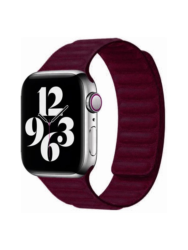 Lippa Apple Watch fintvævet rem 42/44/45/49 - Bordeaux billede