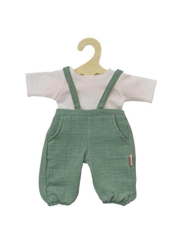 Heless Musselin Dukketøjssæt - Passer til 28-35cm Dukker, 18+måneder - Grøn/Hvid