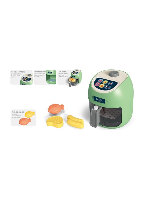 Airfryer Legetøj Med Lys Og Lyd - Junior Home