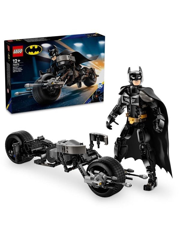 LEGO Super Heroes DC 76273 Byg selv-figur af Batman™ og Batpod-motorcyklen