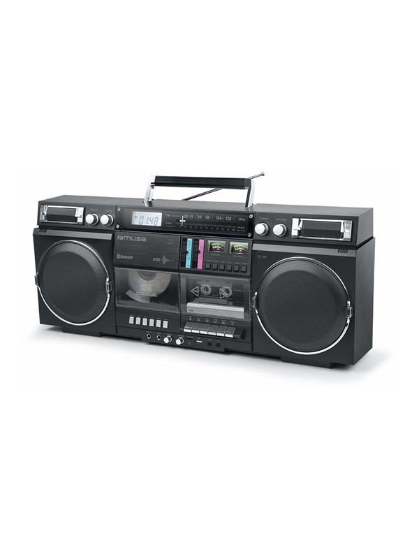 Muse M-380 GB - boombox - CD USB-host flash memory card Cassette Bluetooth - MP3-Afspiller