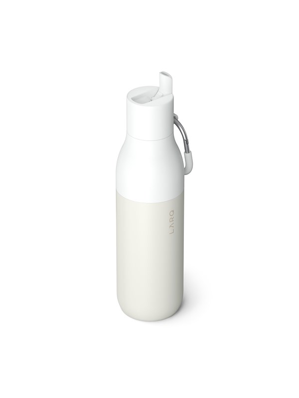 LARQ Bottle Flip Top termoflaske med sugerør 500 ml - Granite White