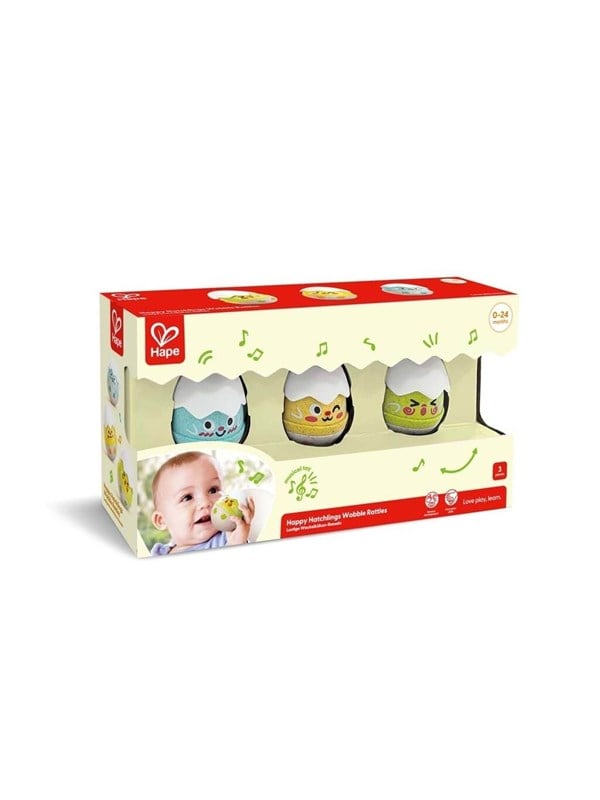 Hape - Musik Legetøj - Rangle æg Sæt - 3 Stk
