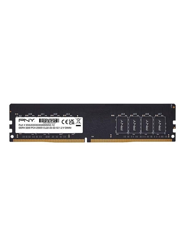 PNY Performance DDR4-3200 - 16GB - CL22 - Single Channel (1 pcs) - Sort