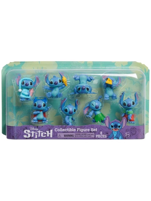 Stitch Figurer - Disney - 8-pak - 7 Cm
