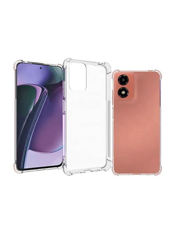 Insmat Impact - Bagsidecover til mobiltelefon - termoplastisk polyuretan (TPU), polykarbonat - klar - for Motorola Moto G04