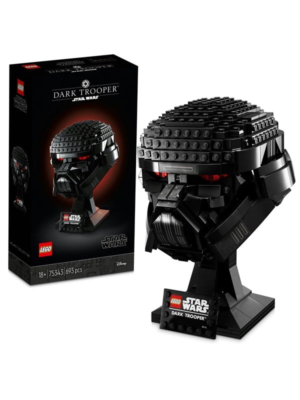 LEGO Star Wars Dark Trooper hjelm - sæt 75343 (Helmet Collection)