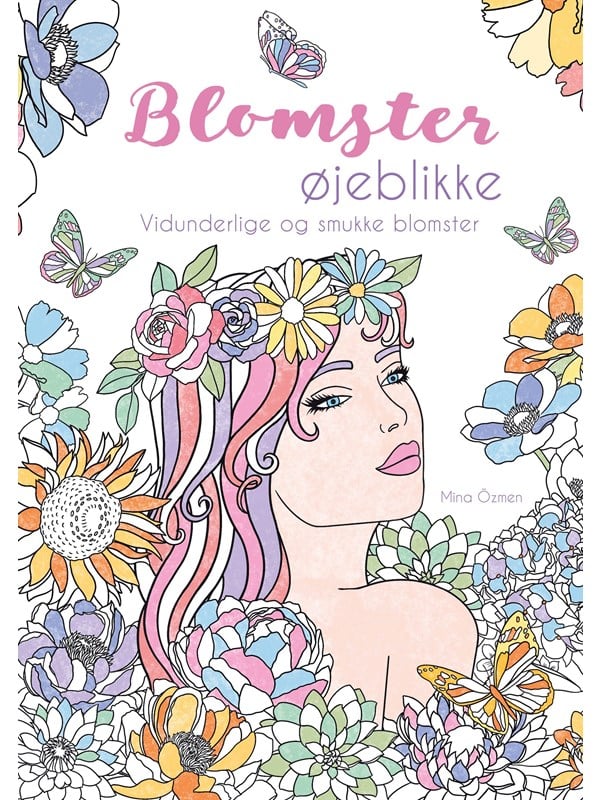Malebog: Blomster-øjeblikke - Hobby - paperback
