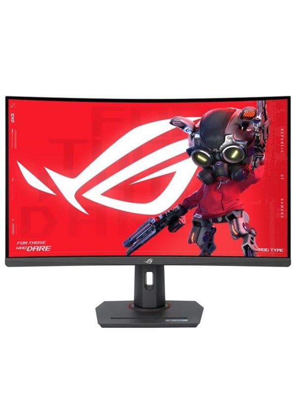 ASUS ROG Strix XG32WCS - LED-skærm - gaming - kurvet - 32 - 2560 x 1440 QHD @ 180 Hz - Rapid VA - 400 cd/m² - 3500:1 - DisplayHDR 400 - 1 ms - HDMI, DisplayPort, USB-C - sort