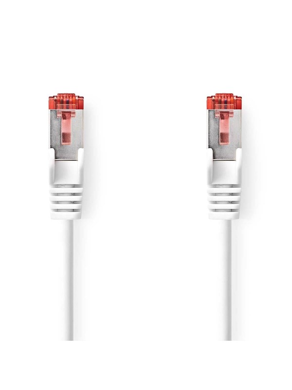 Nedis - Kat 6 kabel | RJ45 Han | RJ45 Han | S/FTP | 15.0 m | Indendørs | Runde | LSZH | Hvid | Box - CCGB85221WT150