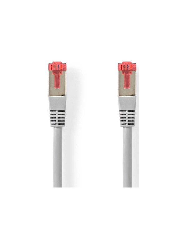Nedis Kat 6 kabel | RJ45 Han | RJ45 Han | SF/UTP | 1.00 m | Runde | PVC | Grå | Label