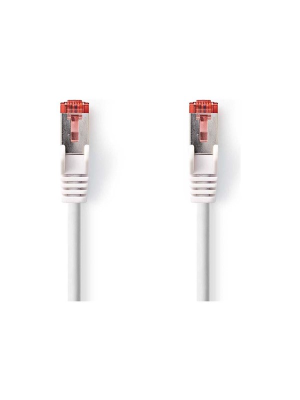 Kat 6 kabel | RJ45 Han | RJ45 Han | S/FTP | 5.00 m | Runde | LSZH | Sort | Label