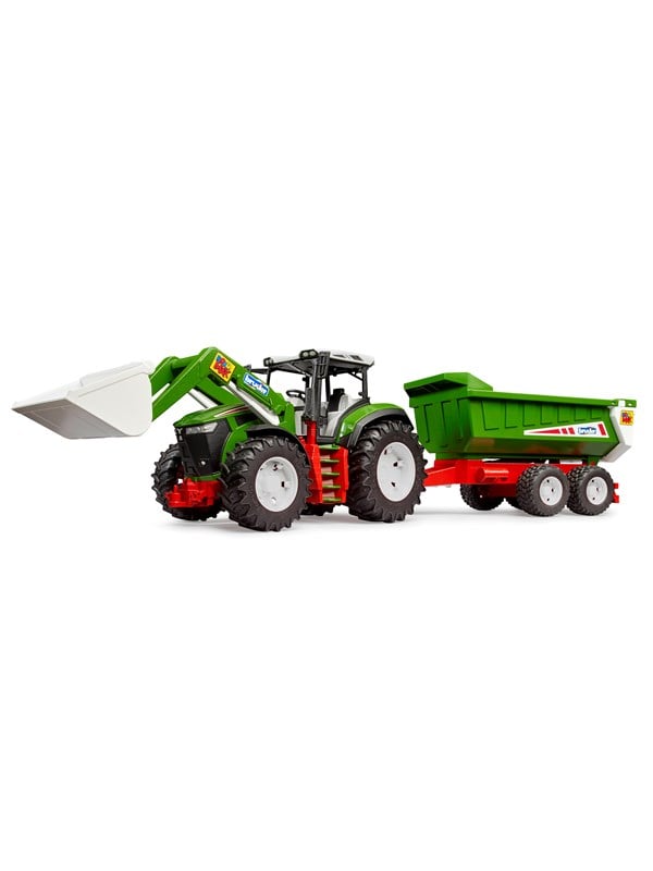 Bruder  Roadmax tractor with frontloader and tipping trailer toy
