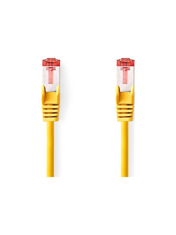 Kat 6 kabel | RJ45 Han | RJ45 Han | S/FTP | 1.50 m | Runde | LSZH | Gul | Label