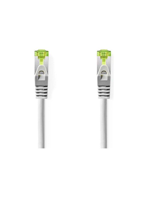 CAT7 netværkskabel | S/FTP | RJ45 Han | RJ45 Han | 5.00 m | Snagless | Runde | LSZH | Sort | Label
