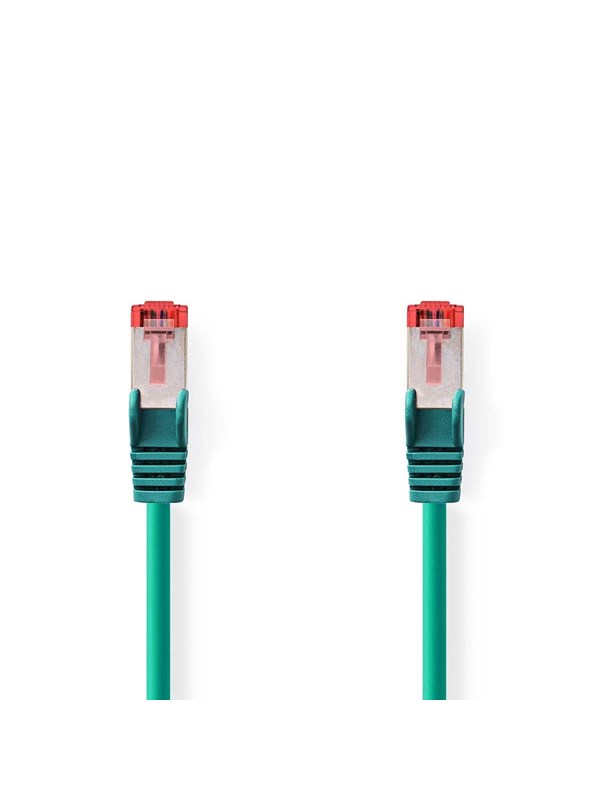 Nedis Kat 6 kabel | RJ45 Han | RJ45 Han | S/FTP | 2.00 m | Runde | LSZH | Grøn | Label