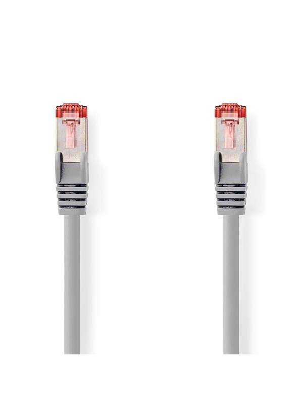 Kat 6 kabel | RJ45 Han | RJ45 Han | S/FTP | 1.50 m | Runde | LSZH | Grå | Label