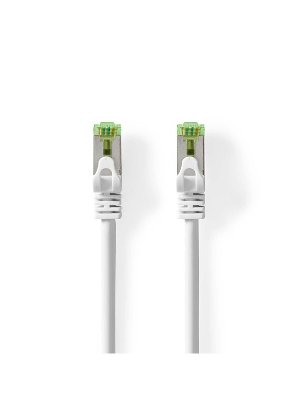 Nedis CAT7 netværkskabel | S/FTP | RJ45 Han | RJ45 Han | 1.00 m | Snagless | Runde | LSZH | Hvid | Label