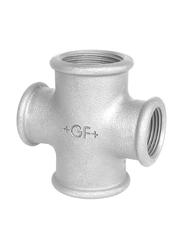Galvaniseret reduceret kryds 1" x 1/2"