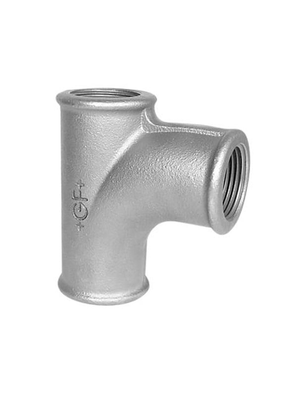 +GF+ strømtee 90° galvaniseret 2''