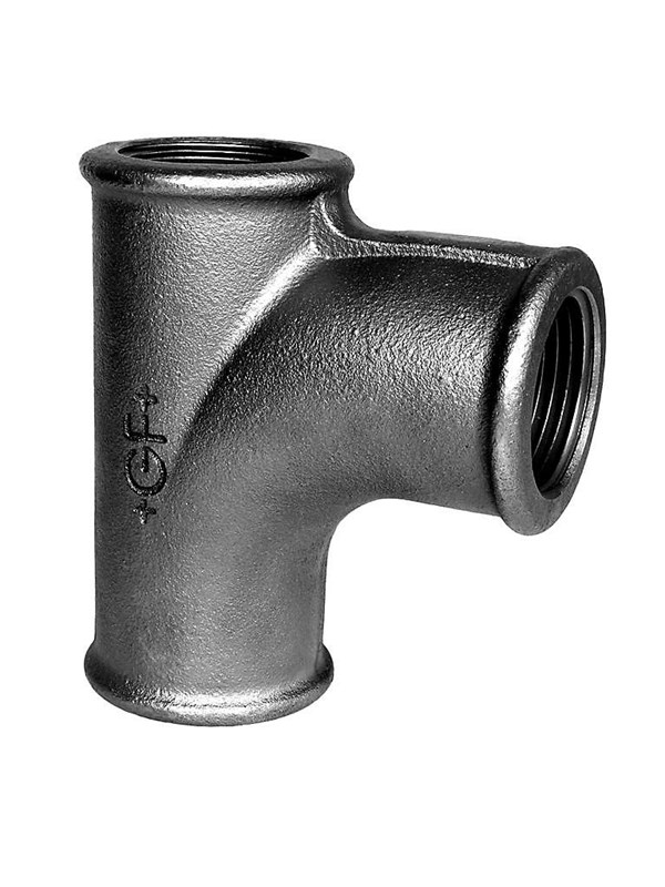 Sort strømtee 3/4"