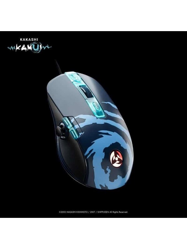 Lexip x Tsume NARUTO SHIPPUDEN Kakashi - Mus - Optisk - 12 knapper - Blå