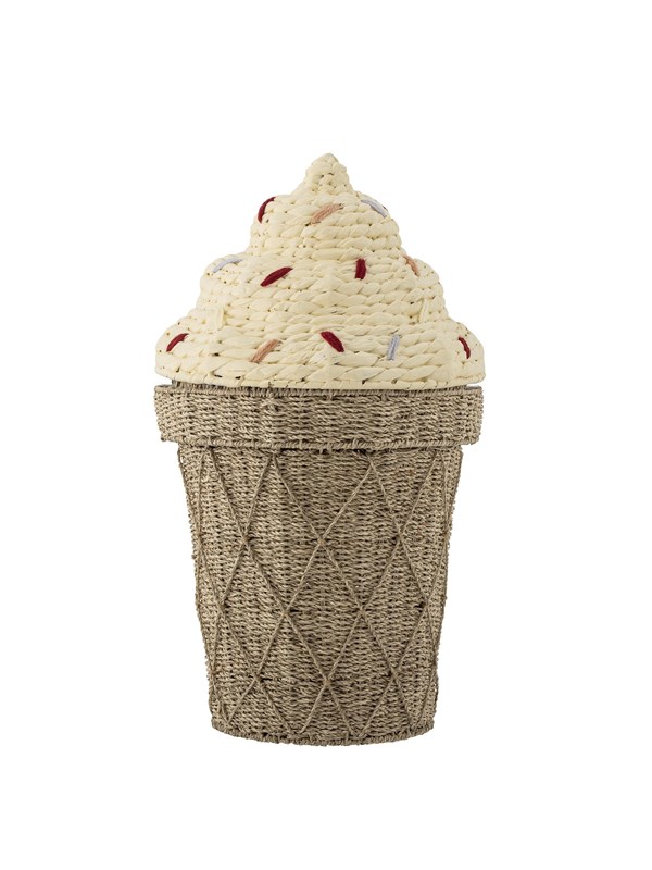 Bloomingville Mini - Cillie Basket w/Lid - Water Hyacinth billede