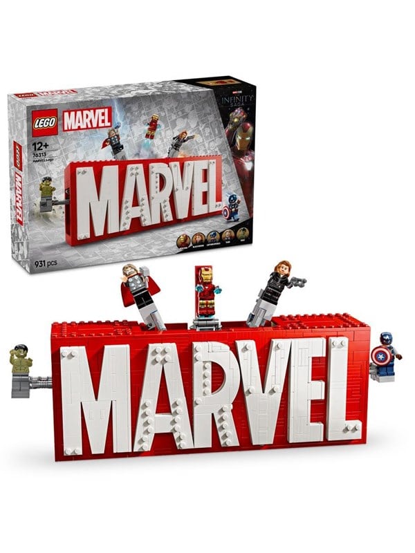LEGO Super Heroes 76313 MARVEL-logo og minifigurer LEGO Super Heroes 76313 MARVEL-logo og minifigurer