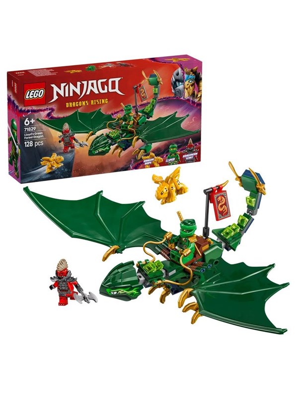 LEGO 71829 Ninjago Lloyd's Green Forest Dragon - GEEKD.dk