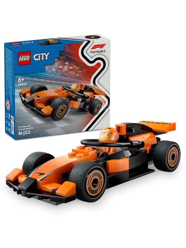 LEGO City 60442 F1®-kører med McLaren-racerbil