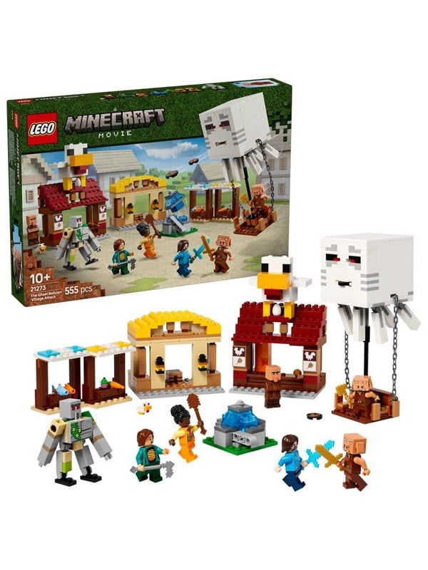 LEGO Minecraft 21273 Ghast-ballonens angreb på landsbyen