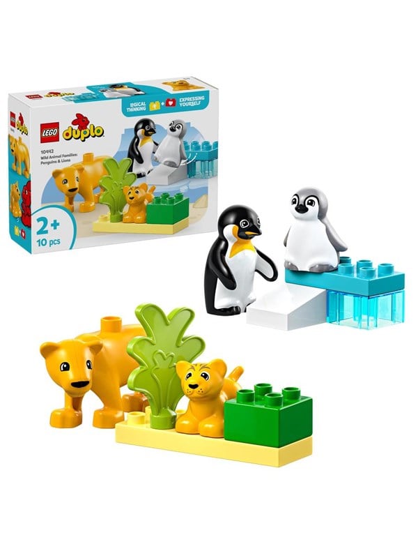 LEGO 10442 DUPLO Town wild animal families: penguins and lions - GEEKD.dk