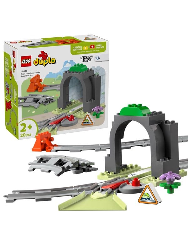 LEGO DUPLO 10425 Togtunnel og spor - udvidelsessæt billede