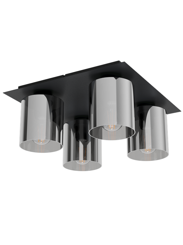 EGLO GOROSIBA 1 loftlampe, sort