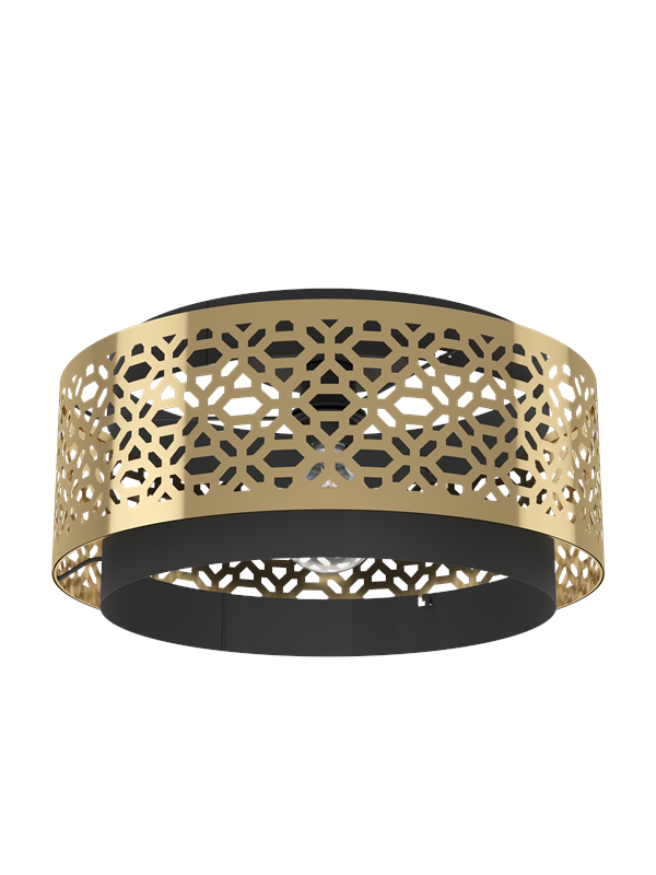 EGLO SANDBACH ceiling light, black, brass