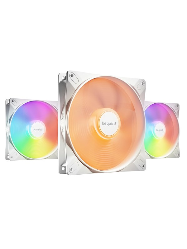 be quiet! LIGHT WINGS LX 140mm White (3-pack) - Kabinet køler - 140mm - Hvid - 23 dBA