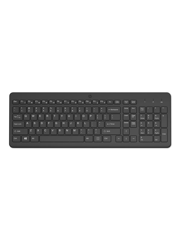 HP 225 - Tastatur - Engelsk - Sort