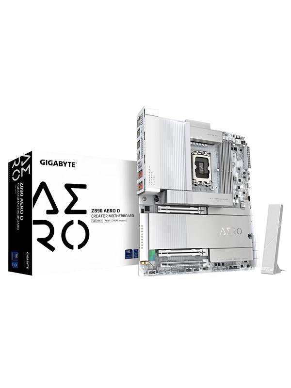 GIGABYTE Z890 AERO D Bundkort - Intel Z890 - Intel LGA1851 - DDR5 RAM - ATX billede
