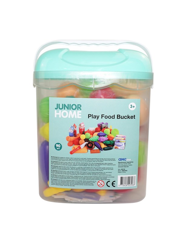Junior Home Play Food Bucket 90 pcs billede