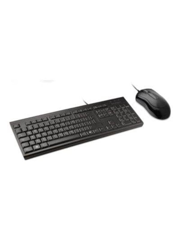 Kensington KM100 EQ - Tastatur & Mus sæt - Schweizisk - Sort