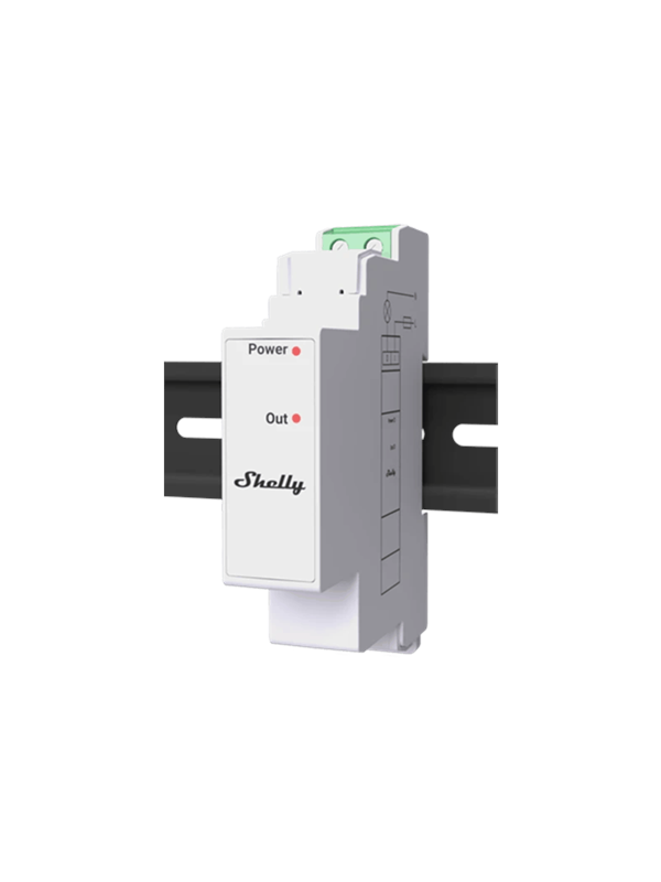Shelly Pro 3EM Switch Tilføjelse - 2A Potentialefrit Relæ til 230V