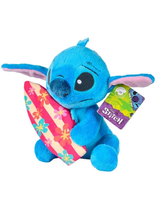 Disney Stitch Med Surfboard 25 cm - bamser - Legekammeraten.dk