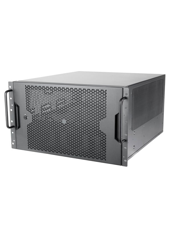SilverStone RM61-312 6U rackserver-kabinet - sort
