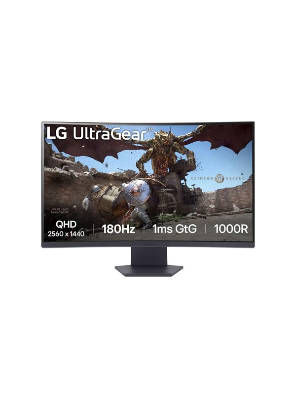 32" LG 32GS60QC-B - 2560x1440 (QHD) - 180Hz - VA billede