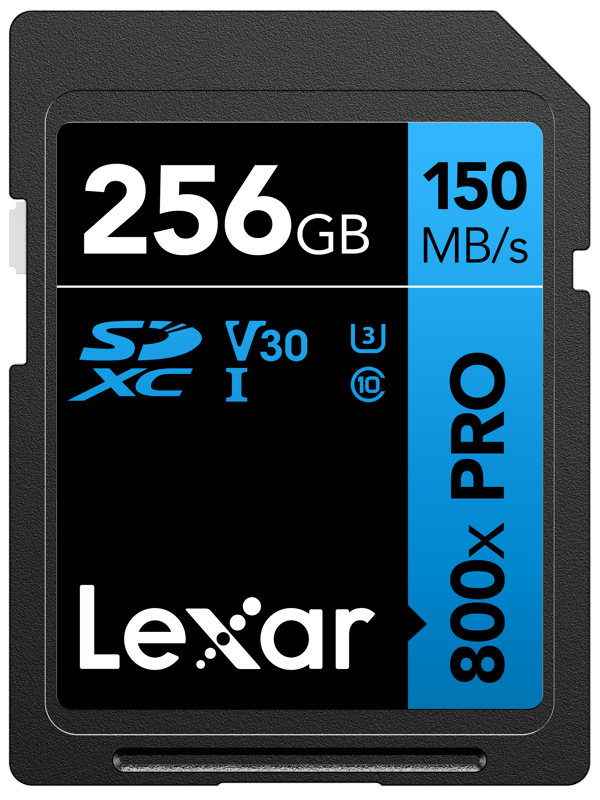 Lexar High Performance PRO BLUE Series SDXC UHS-I Memory Card 256GB 150MB/s