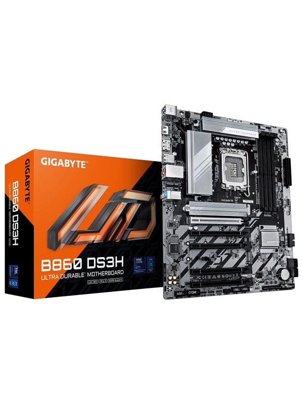 GIGABYTE B860 DS3H Bundkort - Intel B860 - Intel LGA1851 - DDR5 RAM - ATX billede
